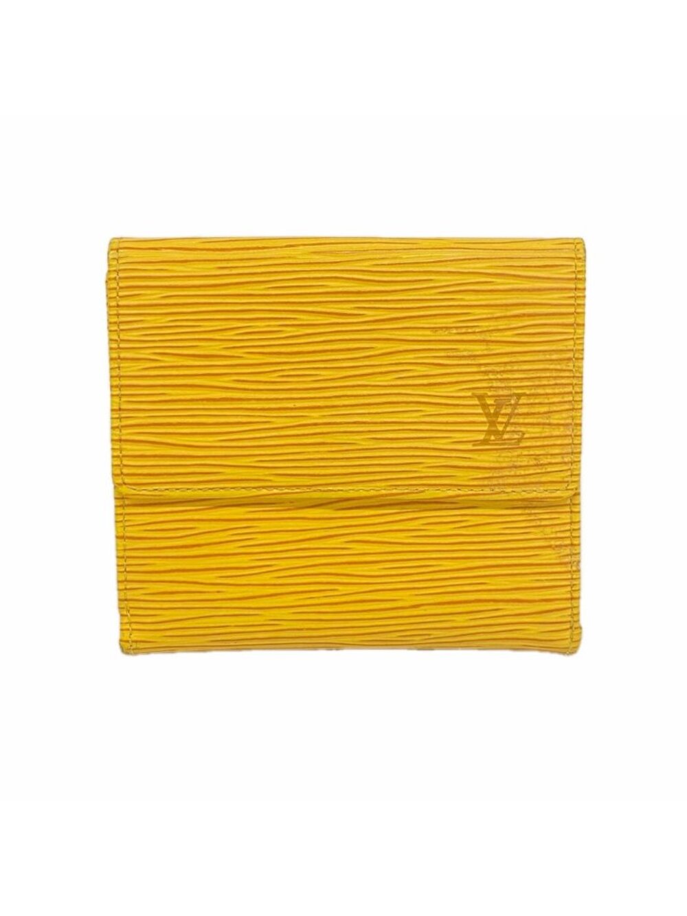 Louis Vuitton Trifold Wallet Epi Porte Monnaie Billets Cartes Credit Jaune